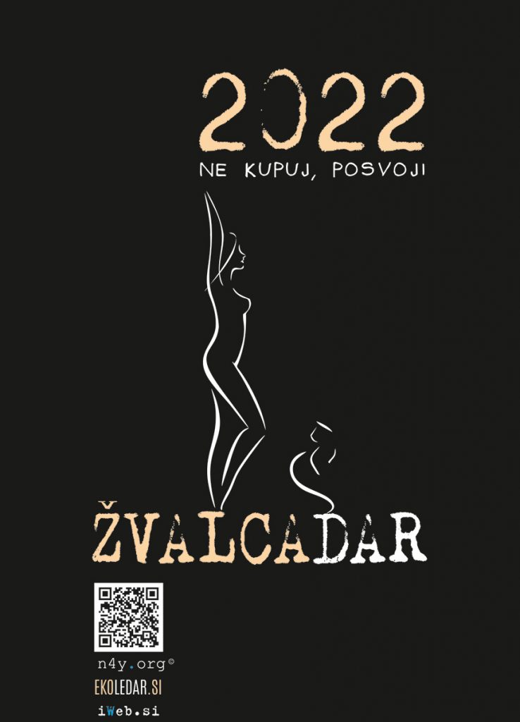 ŽVALCAdar 2022 okoljevarstveni erotični slovenski koledar